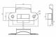 Защёлка сантехническая с пластиковым язычком LP 5112OL B, золото блестящее