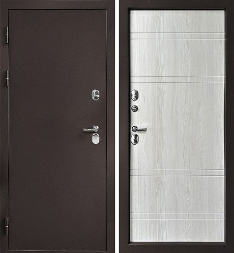  Протерма Букле шоколад, металл / МДФ Астана Эш Уайт, 960*2050 левая