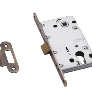 Защёлка под ключевой цилиндр с пластиковым язычком LP 5112CL AB/ACF, бронза