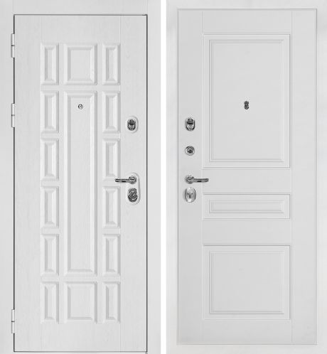 ДМ Квадро-124 белая шагрень, Kale 252R/Border (Белый дуб факт. ФЛ-124 /PR-126 Белый) 980 ПР