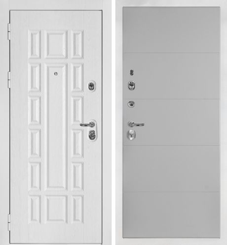 ДМ Квадро-124 белая шагрень, Kale 252R/Border (Белый дуб факт. ФЛ-124 /PR- 35 Агат) 980 Л