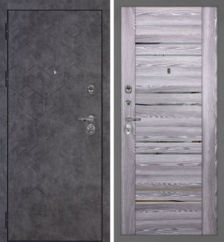 ДМ Тетра-126 муар серый,гардиан32.11/30.01(Темный бетонФЛ-126/PSK-1 Ривьера грей зерк.тониров.)860Л