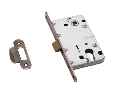 Защёлка под ключевой цилиндр с пластиковым язычком LP 5112CL AB/ACF, бронза
