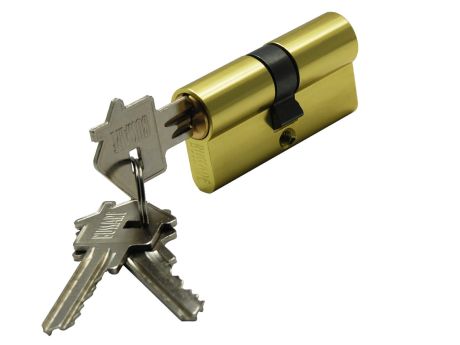 Ключевой цилиндр BUSSARE CYL 3-60 GOLD (ключ-ключ, 3 ключа, золото)