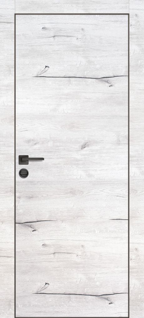 PX-1 PP дуб арктик, 550*1900 /врезка под петли и замок AGB/ черная кромка с 4-х сторон
