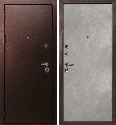 ДМ С-3 антик медь, замки Гардиан (металл гладкий/ гладкая, PP бетон) 860 Л