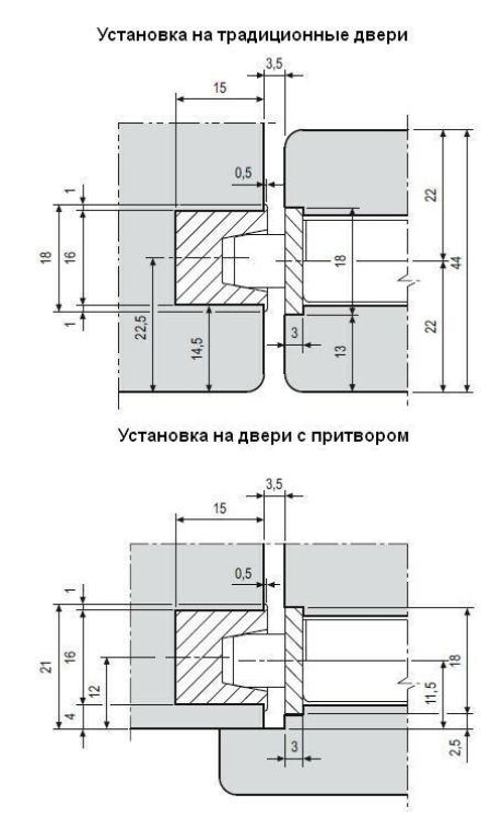 Планка ответная Minimal для MEDIANA POLARIS (черный матовый)