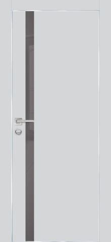 PX-8 PP агат, 700*2000 серый лакобель /врезка под петли и замок AGB/ Al кромка с 4-х ст.