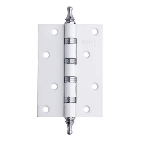 Петля универсальная с четырьмя подшипниками ADDEN BAU. 100X70X2.5 4W WHITE / CHROME (цвет БЕЛЫЙ / ХРОМ БЛЕСТЯЩИЙ)