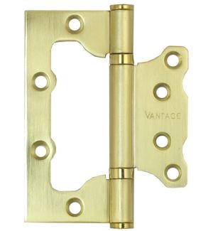 Петли без врезки "Vantage" 100*75*2,5  2BB-SB (мат. золото)