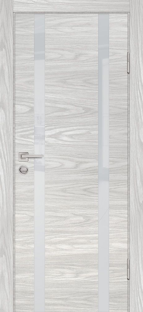 P-9 NEW PP дуб скай бежевый, 800*2000 стекло лунный лакобель