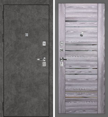 ДМ Урбан-127 муар серый, Kale 252R/Border (Бетон темный ФЛ-127/PSK-1 Ривьера грей зеркало тон.)880ПР