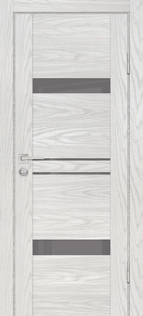 PSM-12 PP дуб скай бежевый, 600*1900 стекло серый лакобель