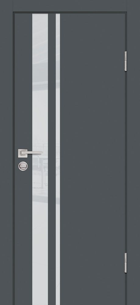 P-16 NEW PP графит, 800*2000 стекло лунный лакобель