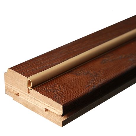 Коробка фигурная сендвич экошпон, дуб медовый 74*33*2070, телескоп с уплотнителем