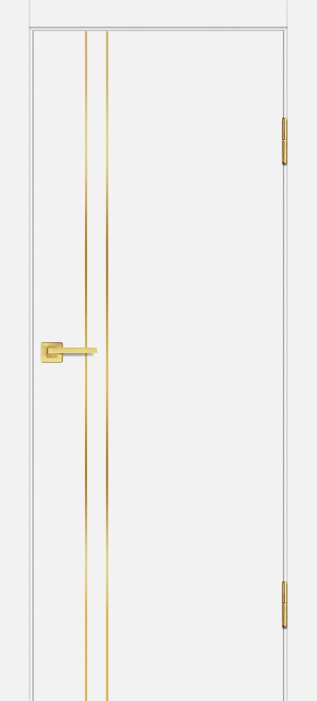 P-20 NEW PP белый, 900*2000 золотой молдинг