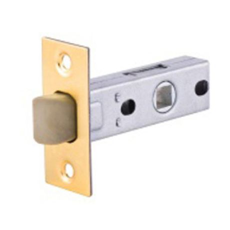 GLOBAL Защелка 6 (кв.планка) PVC- 45 SG матовая латунь,бесшумный /Распродажа/
