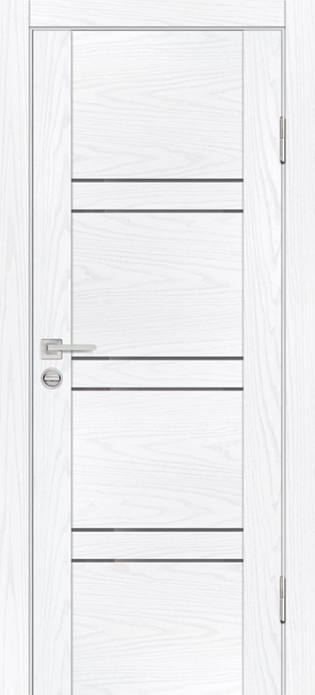 PSM-6 PP дуб скай белый, 700*2000 стекло серый лакобель