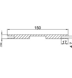 Добор ТЕХНО nanotex, сандал бежевый 150*10*2070, телескоп