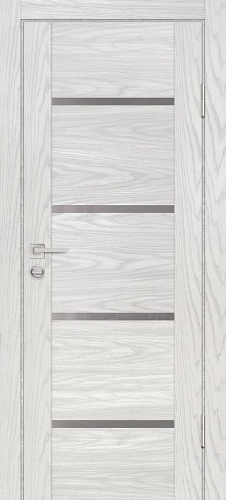 PSM-7 PP дуб скай бежевый, 700*2000 стекло серый лакобель