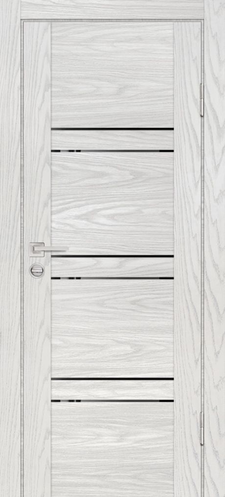 PSM-6 PP дуб скай бежевый, 800*2000 стекло черый лакобель