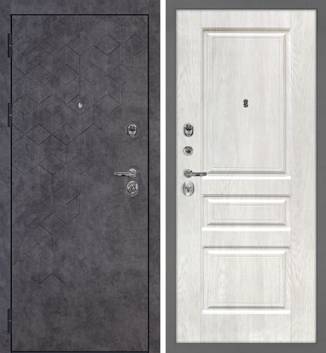 ДМ Тетра-126 муар серый,гардиан32.11/30.01(Темный бетонФЛ-126/Версаль-2 шале PVC дуб жемчужный)980ПР