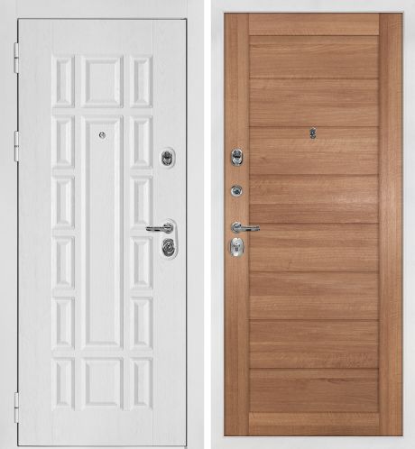 ДМ Квадро-124 бел.шагрень,Kale/Border(Белый дуб факт.ФЛ-124/ТЕХНО 708 миндаль гл.вставка) 980ПР