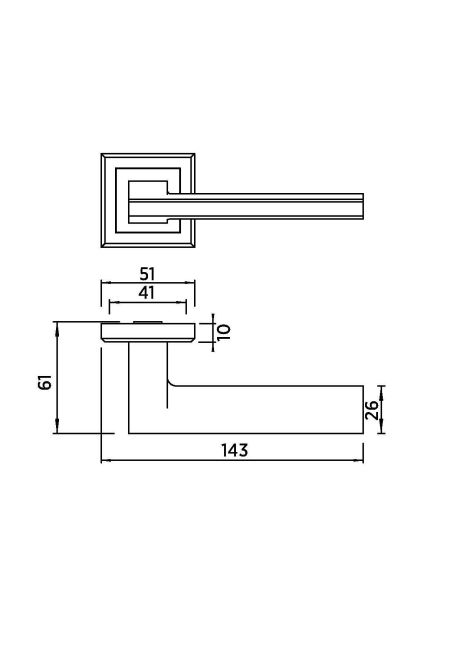 Ручка BUSSARE ASPECTO A-64-30 S.CHROME (никель)