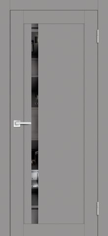 PST-8 soft-touch, серый бархат 550*1900 стекло зеркало тонированное