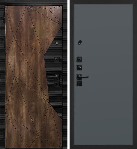 ДМ Лофт-2 шагр,черн,замкиKale(СБ101 Дуб коньяк,пат,кварц/гладкая, PP графит ) 860 Л