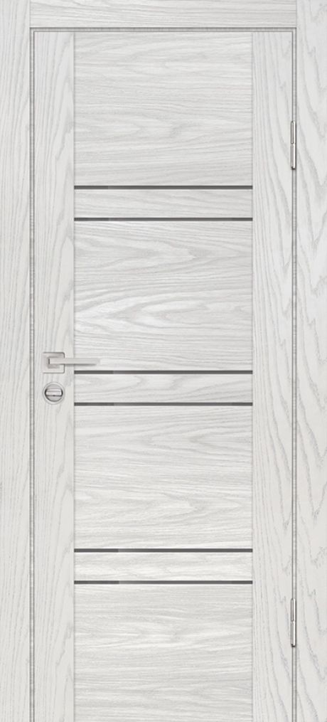 PSM-6 PP дуб скай бежевый, 600*2000 стекло серый лакобель