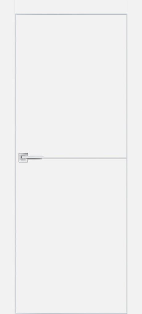 PX-19 PP белый, 700*2000 Al-молдинг 5мм/врезка под петли и замок AGB/ Al-кромка с 4-х сторон