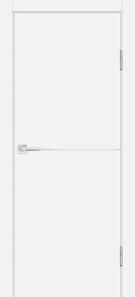 P-19 NEW PP белый, 550*1900 Al-молдинг 5мм/врезка под замок и ручку