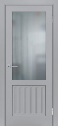 PSE-27 эмалит, манхэттен ДО700*2000 стекло сатинат белый, рисунок "Полоса"