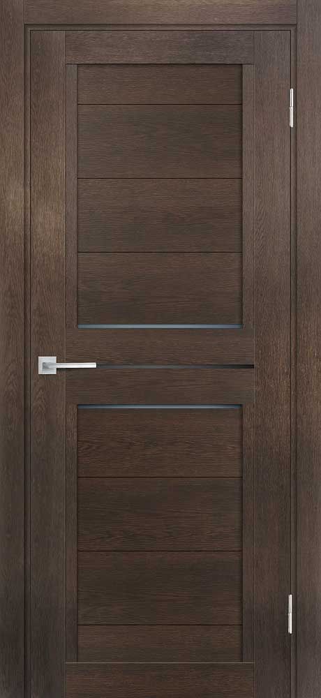 ТЕХНО-805 nanotex, фреско 700*2000 стекло графит сатинат, черный лакобель