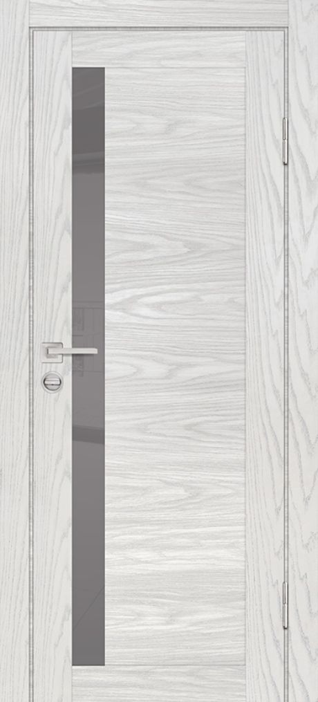 PSM-11 PP дуб скай бежевый, 550*1900 стекло серый лакобель