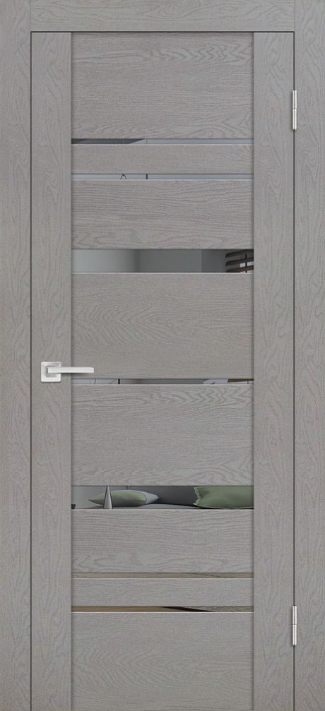 PST-2 soft-touch, серый ясень 550*1900 стекло зеркало тонированное