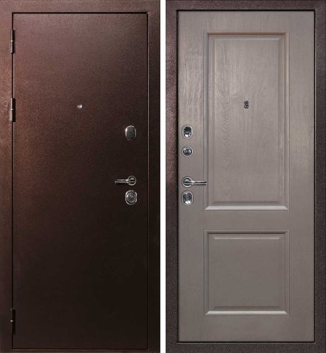 ДМ С-3 антик медь, замки Гардиан (металл гладкий/ PSU-28 nanotex каменное дерево) 860 Л