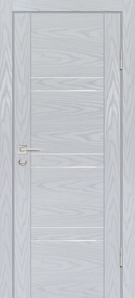 PSM-6 PP дуб скай серый, 600*2000 стекло белоснежный лакобель