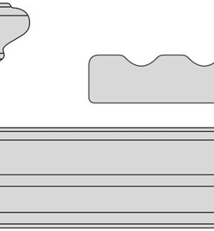 Капитель, пилястра, ригель, эмаль ivory 1000*2400 /комплект на одну сторону/