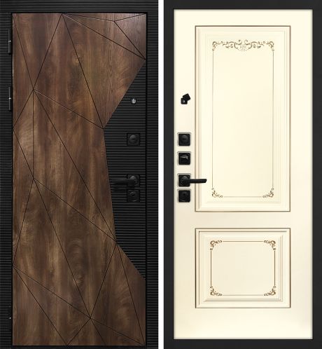 ДМ Лофт-2 шагр,черн,замкиKale(СБ101 Дуб коньяк,пат,кварц/Smalta-14 Ral1013 Cлон.кость пат.шам.)960 Л