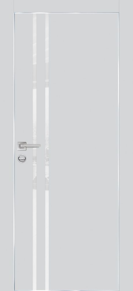 PX-11 PP агат, 700*2000 стекло белоснежный лакобель /врезка под петли и замок AGB/ Al кромка с 4-х с