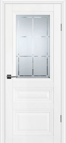 PSC-39 "Classic" РР белый ДО 600*2000 стекло сатинат худ.гравировка