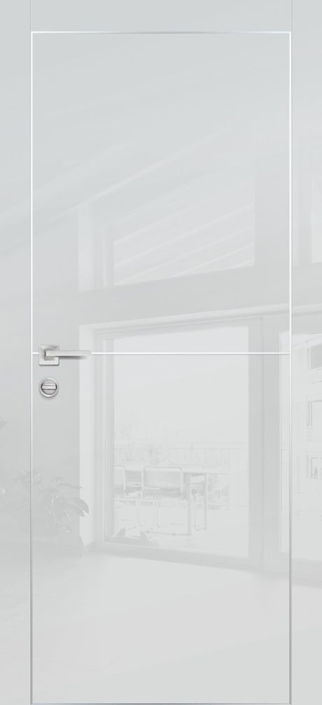 HGX-19 PET агат глянец, 600*2000 Al-молдинг 5мм/врезка под петли и замок AGB/ Al-кромка с 4-х стор