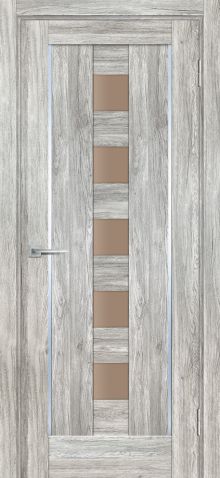 PSL-34  nanotex, сан-ремо серый 600*1900 стекло сатинат бронза
