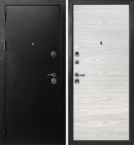 ДМ С-1 титан, замки Гардиан (металл гладкий/ гладкая, PP дуб скай бежевый) 860 Л