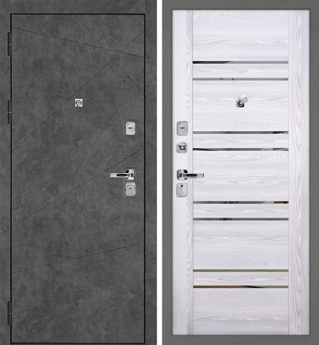 ДМ Урбан-127 муар серый, Kale 252R/Border (Бетон темный ФЛ-127/PSK-1 Ривьера айс зеркало тон.) 880ПР