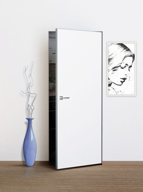 Фьюжн под покраску  600*2100, кромка AL-Хром с 4-х ст.,замок Border WC /вр.под 2 петли и замок/