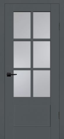 PSС-43 "Classic" графит ДО 700*2000 стекло сатинат