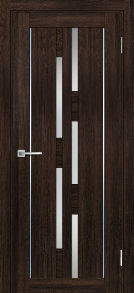 PSL-33  nanotex, сан-ремо шоколад 800*2000 стекло сатинат белый